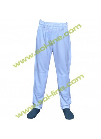 Kids Elastic White Baseball Pants